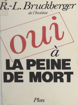 cover image of Oui à la peine de mort
